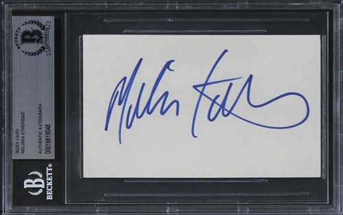 Melissa Etheridge Authentic Signed 3x5 Index Card Autographed BAS Slabbed 2