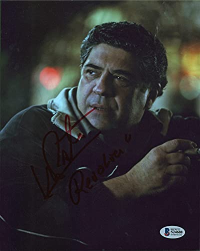 Vincent Pastore "Revolver" Authentic Signed 8x10 Photo Autographed BAS #S24688