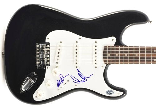 Andrew Vanwyngarden & Ben Goldwasser MGMT Authentic Signed Guitar PSA #J33857