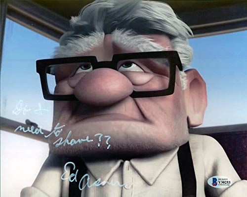 Ed Asner UP "Do I need to shave??" Authentic Signed 8x10 Photo BAS #Y30253