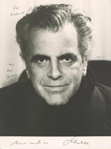Maximilian Schell Deep Impact "To Robert" Signed 7x9.5 Photo BAS #BM38075
