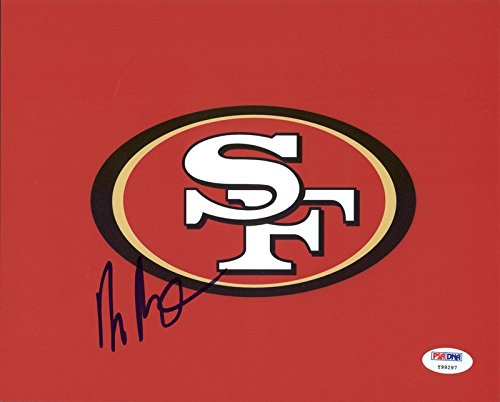 49ers Harris Barton Signed Authentic 8X10 Photo Autographed PSA/DNA #Y99297