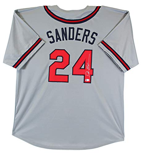 Deion Sanders Authentic Signed Grey Pro Style Jersey Autographed BAS Witnessed