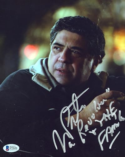 Vincent Pastore The Sopranos "Revolver" Authentic Signed 8x10 Photo BAS #S72626