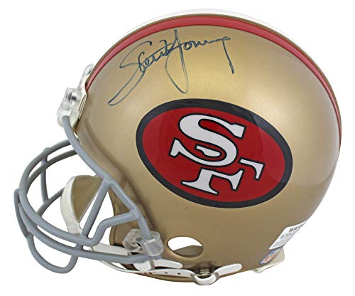49ers Steve Young Authentic Signed Full Size Proline Helmet BAS #X71262