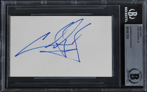Cuba Gooding Jr. Boyz N The Hood Authentic Signed 3x5 Index Card BAS Slabbed