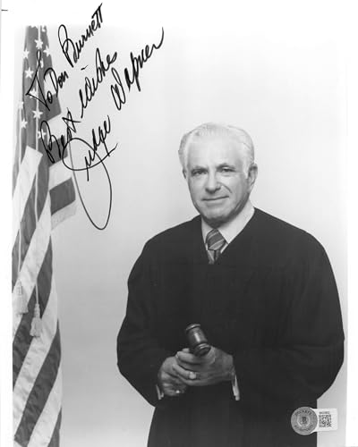 Joseph Wapner The People's Court "To Don Burnett" Signed 8x10 Photo BAS #BK03952