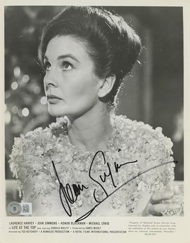 Jean Simmons Life at the Top Authentic Signed 8x10 Photo BAS #BL44606