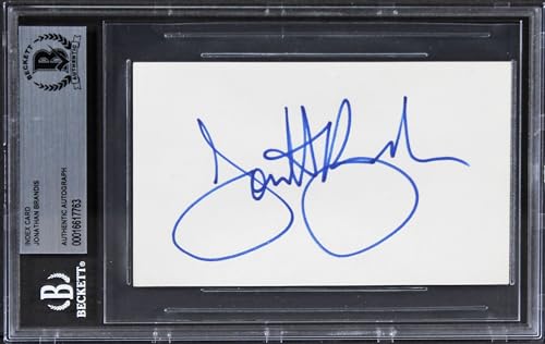 Jonathan Brandis The Neverending Story II Signed 3x5 Index Card BAS Slabbed 2