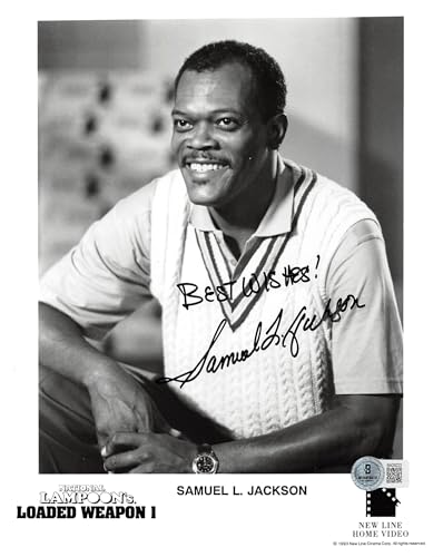 Samuel L. Jackson Loaded Weapon 1 "Best Wishes!" Signed 8x10 Photo BAS #BN29223