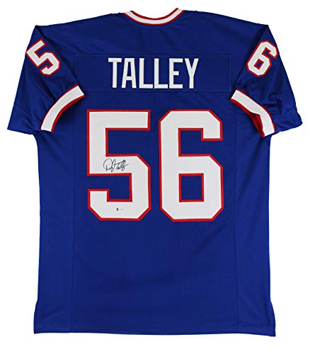 Darryl Talley Authentic Signed Blue Pro Style Jersey Autographed BAS Witnessed