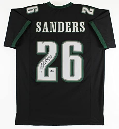Miles Sanders Authentic Signed Black Pro Style Jersey Autographed BAS or JSA