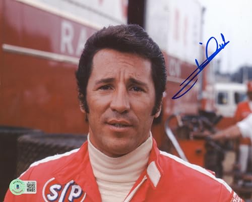 Mario Andretti Cars Authentic Signed 8x10 Photo BAS #BC13844