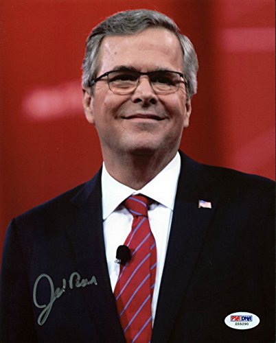 Jeb Bush Presidential Candidate Signed Authentic 8X10 Photo PSA #Z55290