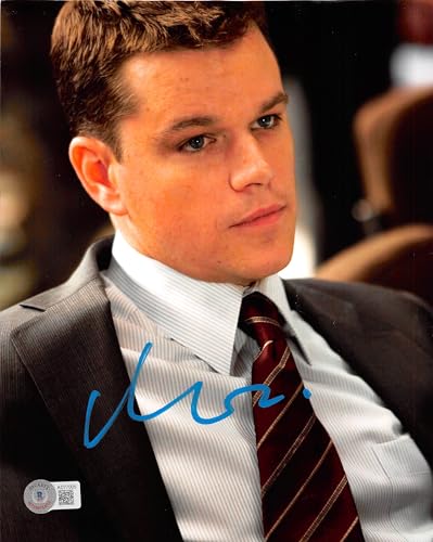 Matt Damon The Departed Authentic Signed 8x10 Photo Autographed BAS #AD77005