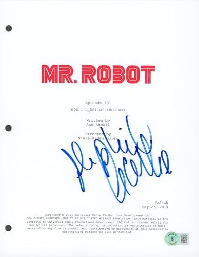 Stephanie Corneliussen Authentic Signed Mr. Robot Script Cover BAS #BF24143