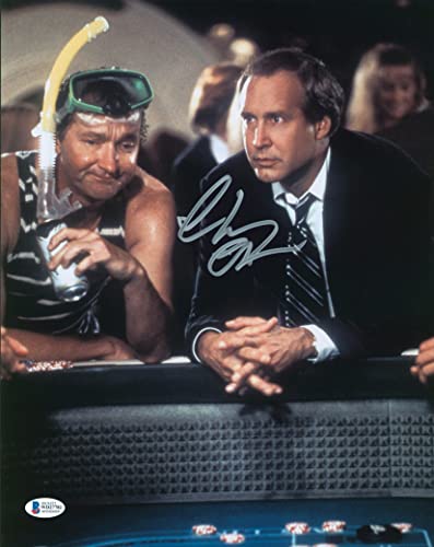 Chevy Chase Vegas Vacation Authentic Signed 11x14 Photo BAS Witnessed #WD27782
