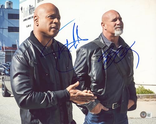 Bill Goldberg & L.L. Cool J NCIS: Los Angeles Signed 11x14 Photo BAS #AD77161