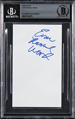 Evan Rachel Wood Westworld Authentic Signed 3x5 Index Card BAS Slabbed 2