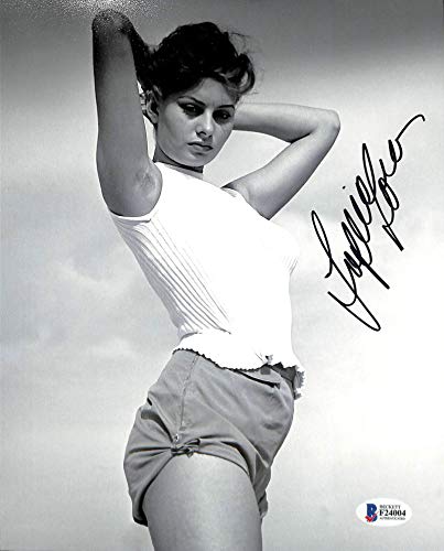 Sophia Loren Sexy Authentic Signed 8x10 Photo Autographed BAS #F24004