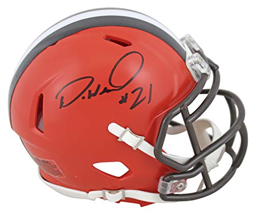 Browns Denzel Ward Authentic Signed 2020 Speed Mini Helmet JSA Witness