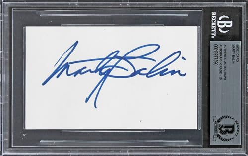 Marty Balin Jefferson Airplane Signed 3x5 Index Card Auto Grade 10 BAS Slabbed 2