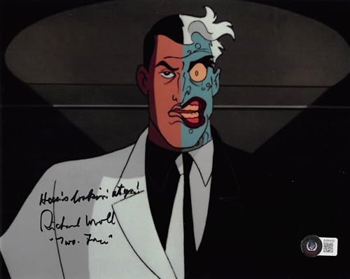 Richard Moll Batman Animated Series "Two Face" Signed 8x10 Photo BAS #BJ054430