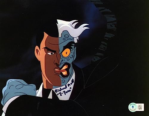 Richard Moll Batman The Animated Series "2 Face" Signed 8x10 Photo BAS #BH44884