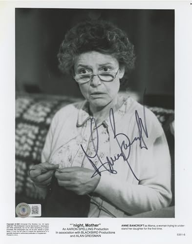 Anne Bancroft 'night, Mother Authentic Signed 8x10 Photo BAS #BL44499