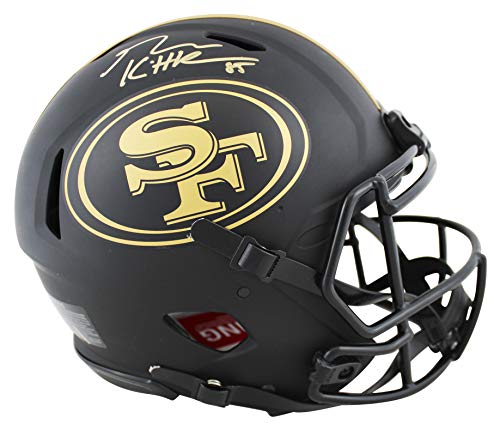 49ers George Kittle Signed Eclipse Full Size Speed Proline Helmet BAS Witnessed