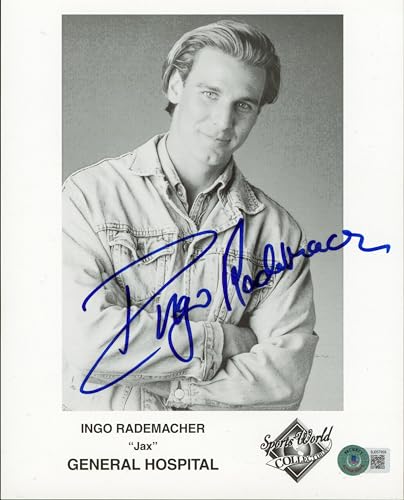 Ingo Rademacher General Hospital Authentic Signed 8x10 Black & White Photo BAS 1