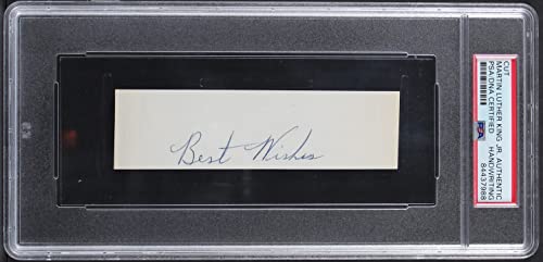 Martin Luther King Jr. 1.35x5 Best Wishes Handwriting Sample PSA/DNA Slabbed