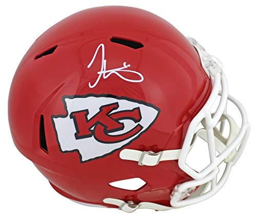 Chiefs Tyreek Hill Signed Full Size Speed Rep Helmet White Sig. BAS Witnessed