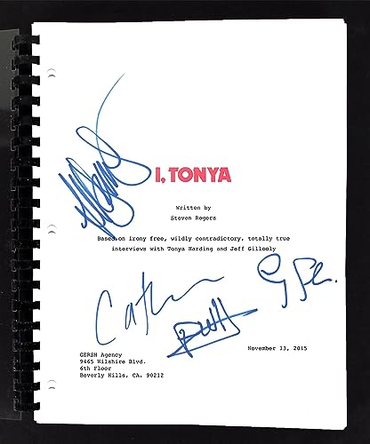 I, Tonya Cast (4) Janney, Hauser, Carver, +1 Signed Movie Script BAS #AC33464