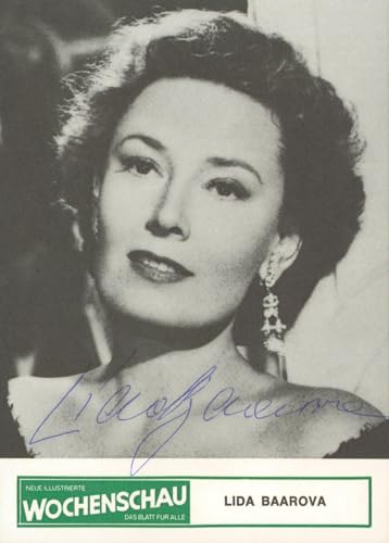 Lida Baarova Die Fledermaus Authentic Signed 4x6 Photo Autographed BAS #BM38118