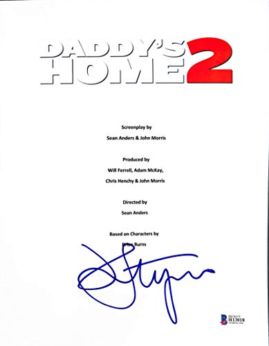 John Lithgow Authentic Signed Daddy's Home 2 Movie Script Cover BAS #H13018