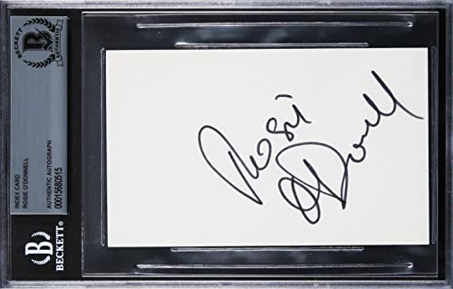 Rosie O'Donnell A League Of Their Own Authentic Signed 3x5 Index Card BAS Slab 2