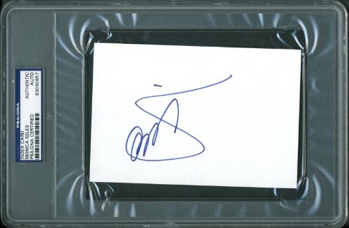 Monica Seles Tennis Authentic Signed 4X6 Index Card Autographed PSA/DNA Slabbed