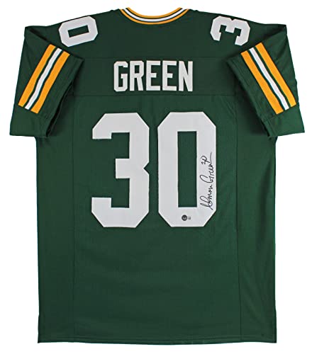 Ahman Green Authentic Signed Green Pro Style Jersey Autographed BAS Witnessed