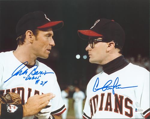 Charlie Sheen & Corbin Bernsen Major League Dorn Signed 11x14 Photo BAS #WA10403