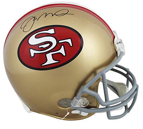 49ers Joe Montana Signed Throwback 64-95 Full Size Proline Helmet JSA Witness