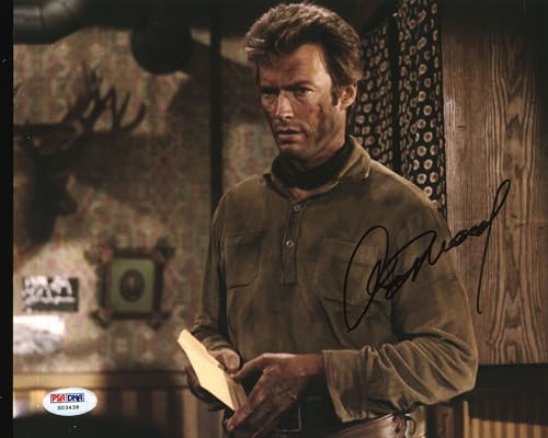 Clint Eastwood Hang 'Em High Authentic Signed 8x10 Photo PSA/DNA #X03439