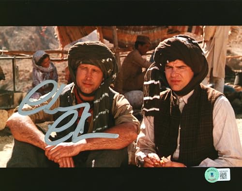Chevy Chase Spies Like Us Authentic Signed 8x10 Photo w/ Akroyd Sitting BAS Wit