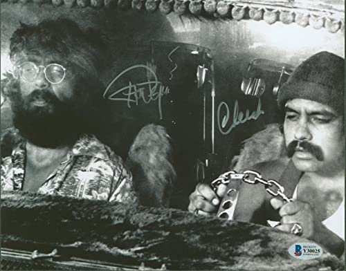 Cheech Marin & Tommy Chong Up in Smoke Authentic Signed 8x10 Photo BAS #Y30025