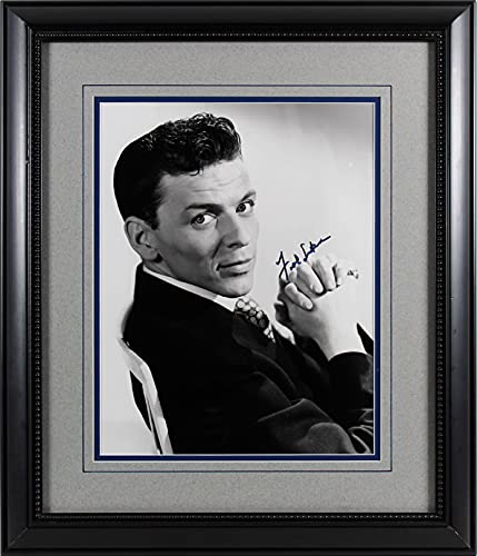 Frank Sinatra Authentic Signed 11x14 Framed Black & White Photo JSA #Z22935