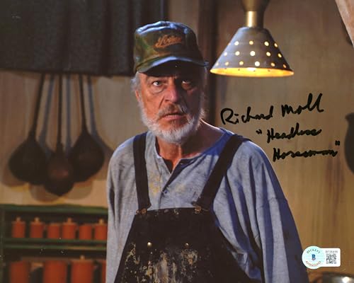 Richard Moll Headless Horseman Authentic Signed 8x10 Photo BAS #BF06456