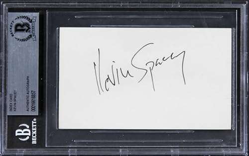 Kevin Spacey The Usual Suspects Authentic Signed 3x5 Index Card BAS Slabbed 3