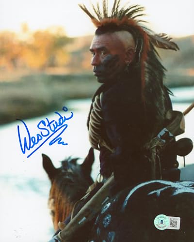 Wes Studi Dances with Wolves Authentic Signed 8x10 Photo BAS #BF06257