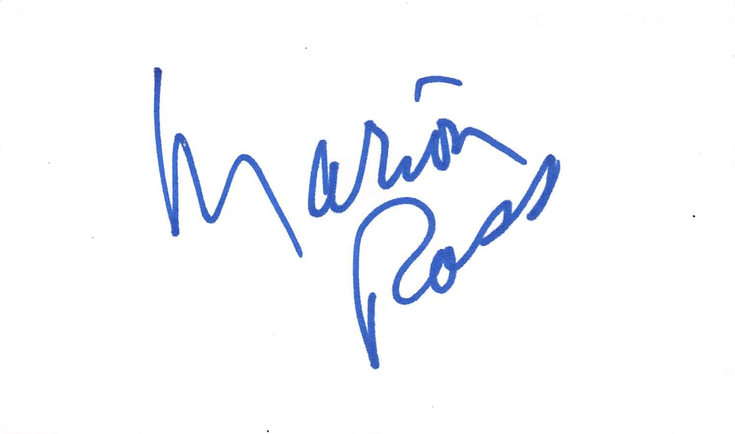 Marion Ross Happy Days Authentic Signed 3x5 Index Card Autographed BAS #BL96339