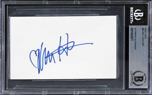 Melissa Joan Hart Sabrina The Teenage Witch Signed 3x5 Index Card BAS Slabbed